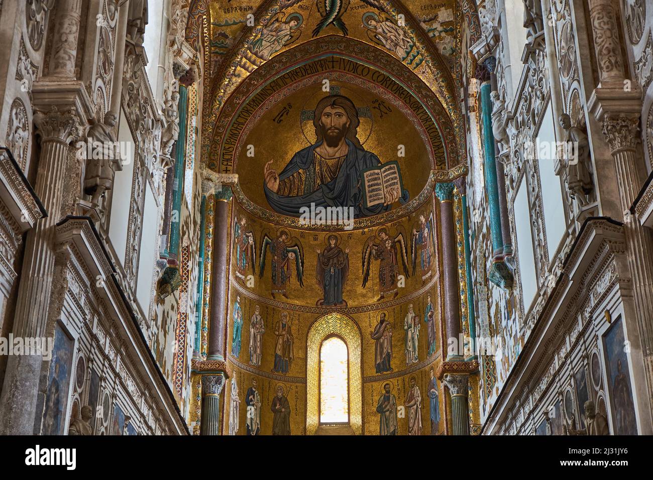 Kathedrale von Cefalù, Santissimo Salvatore Stockfoto