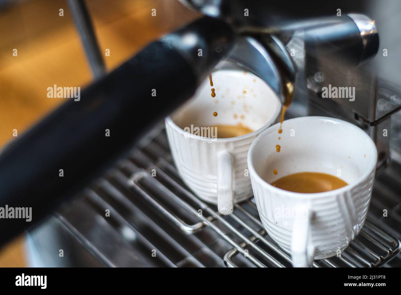 Espresso-Maschine Stockfoto