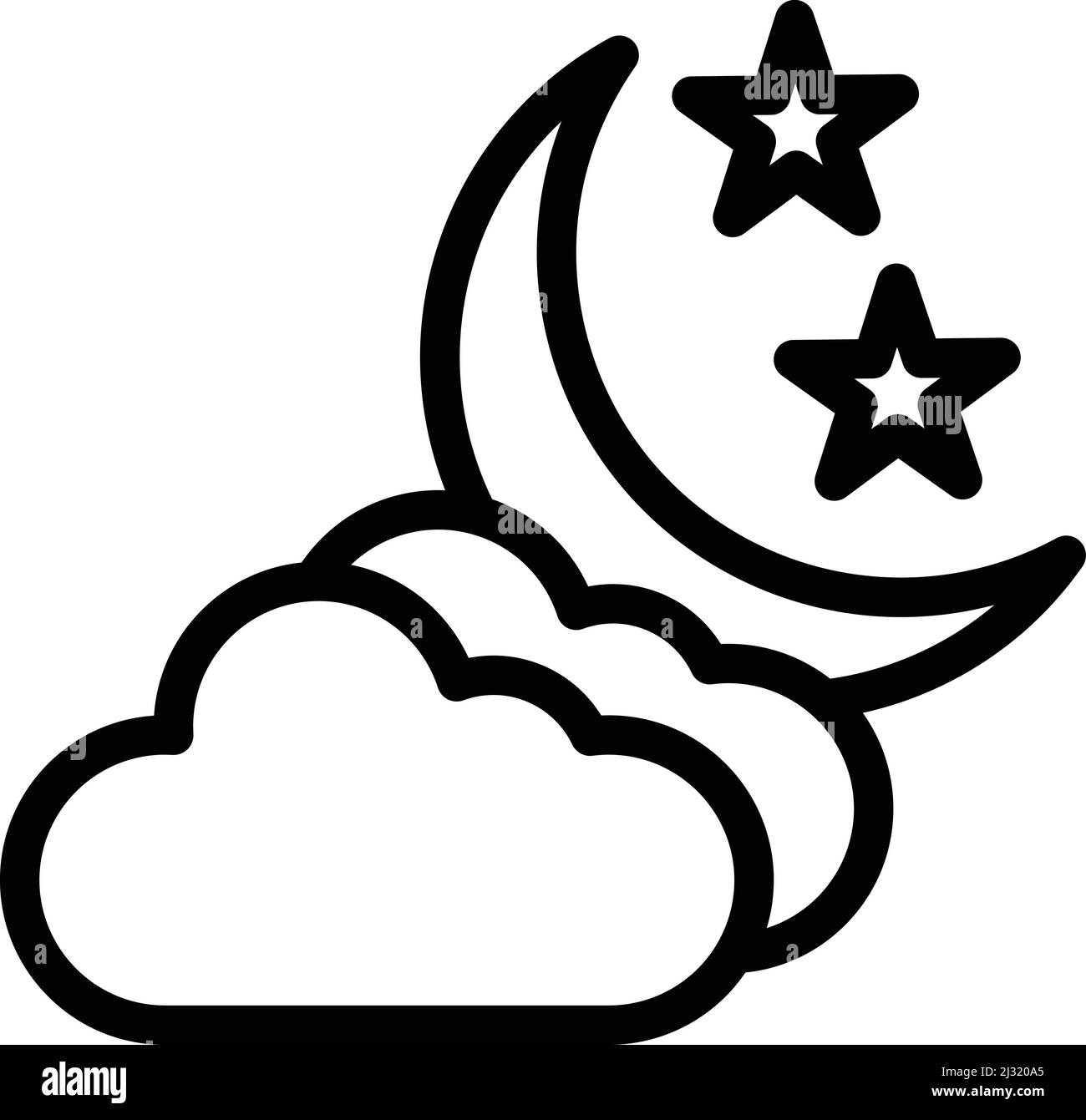 Night Vector Icon Design Illustration Stock Vektor