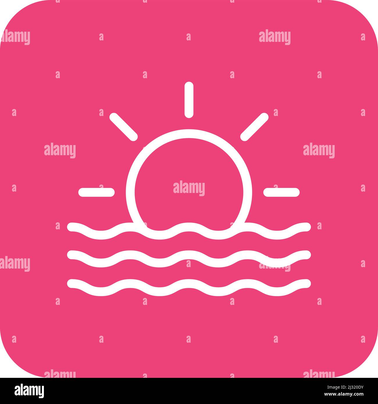 „Sun Rise Vector Icon“-Design-Illustration Stock Vektor