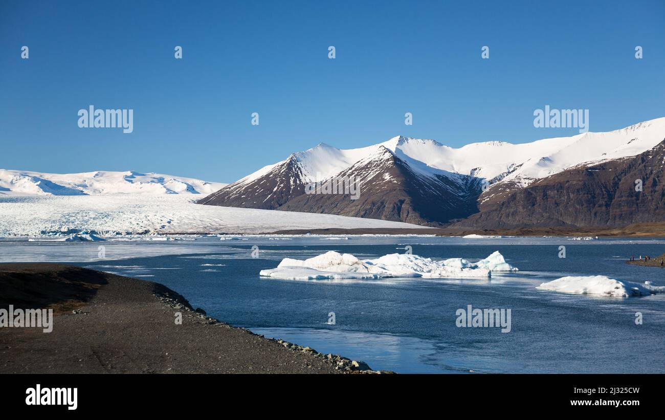 Breidamerkurjokull, Vatnajokull, Island, Europa Stockfoto