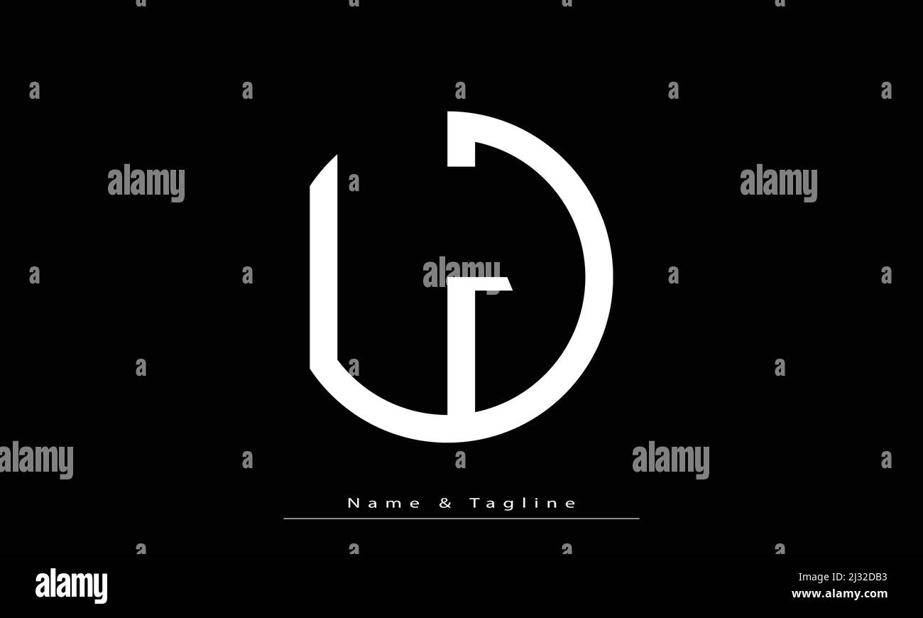 Buchstabenbuchstaben Initialen Monogramm Logo LJ , JL Stock Vektor