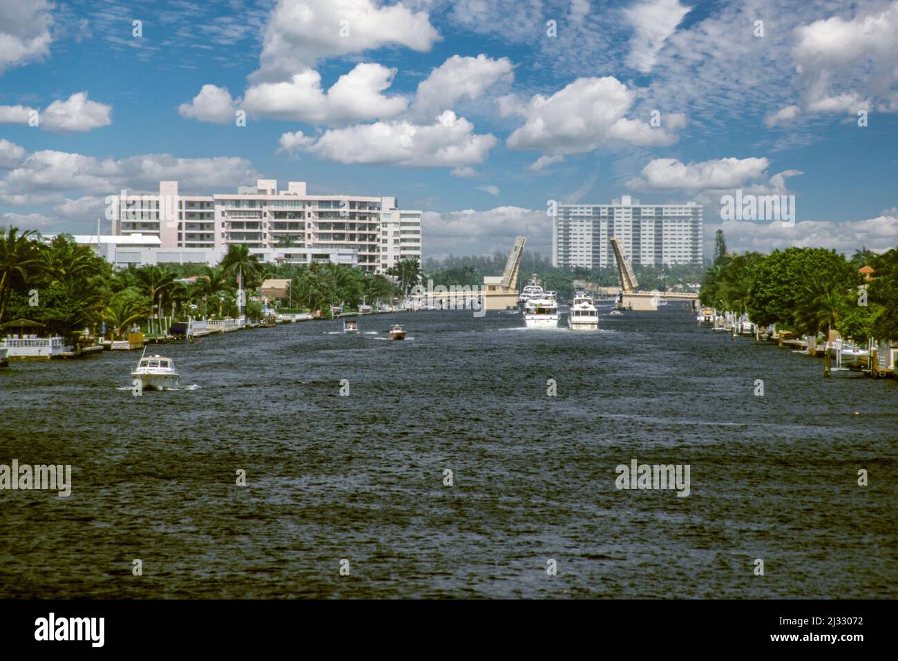 Ft. Lauderdale, Florida - Intracoastal Waterway. Stockfoto