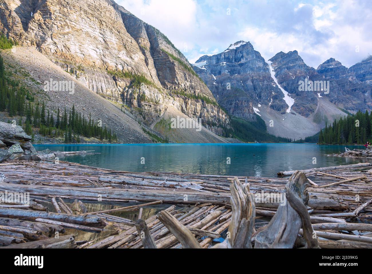 Banff Nationalpark, Moraine Lake Stockfoto