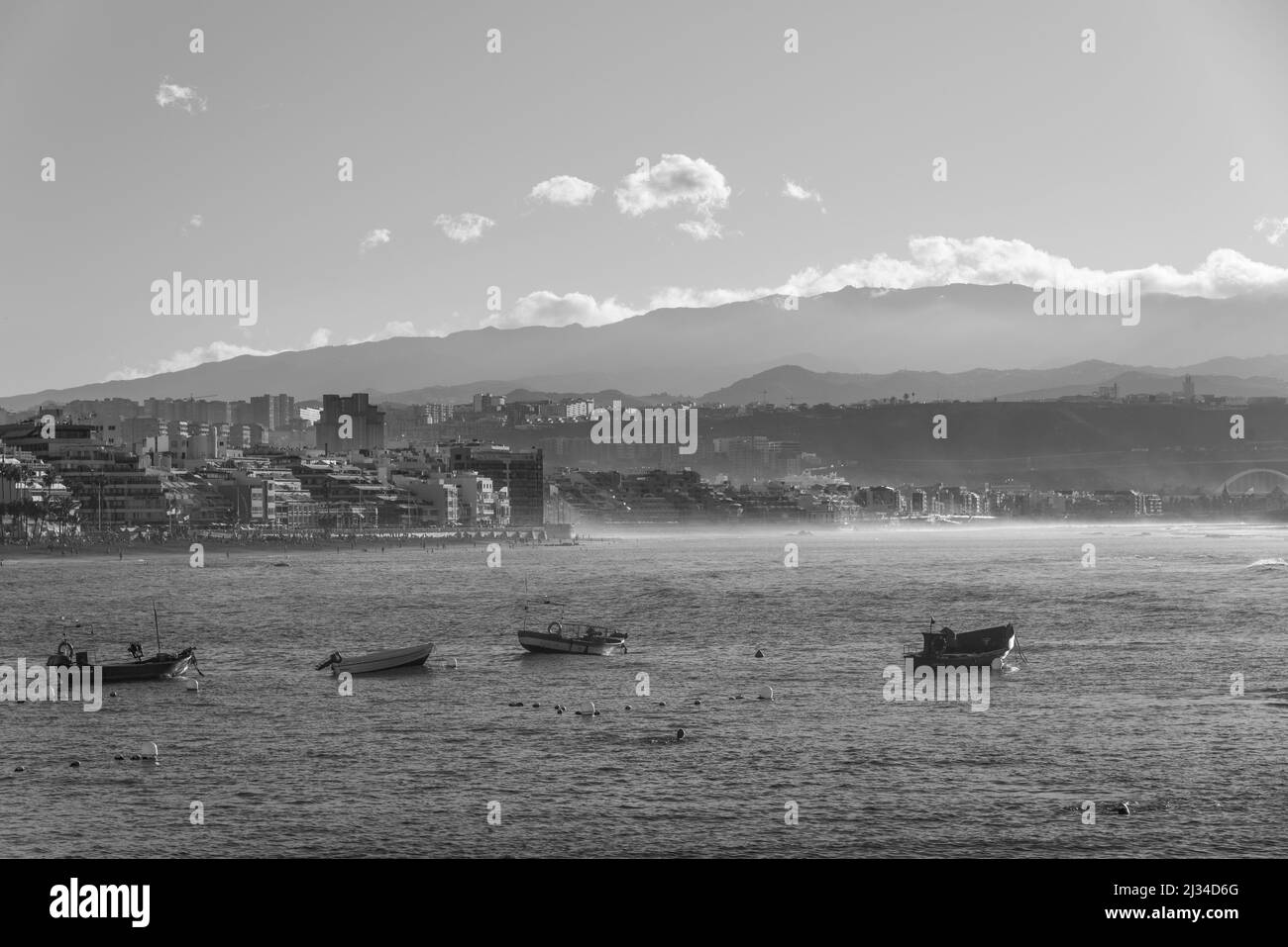 Las Palmas Strand im Dezember Stockfoto