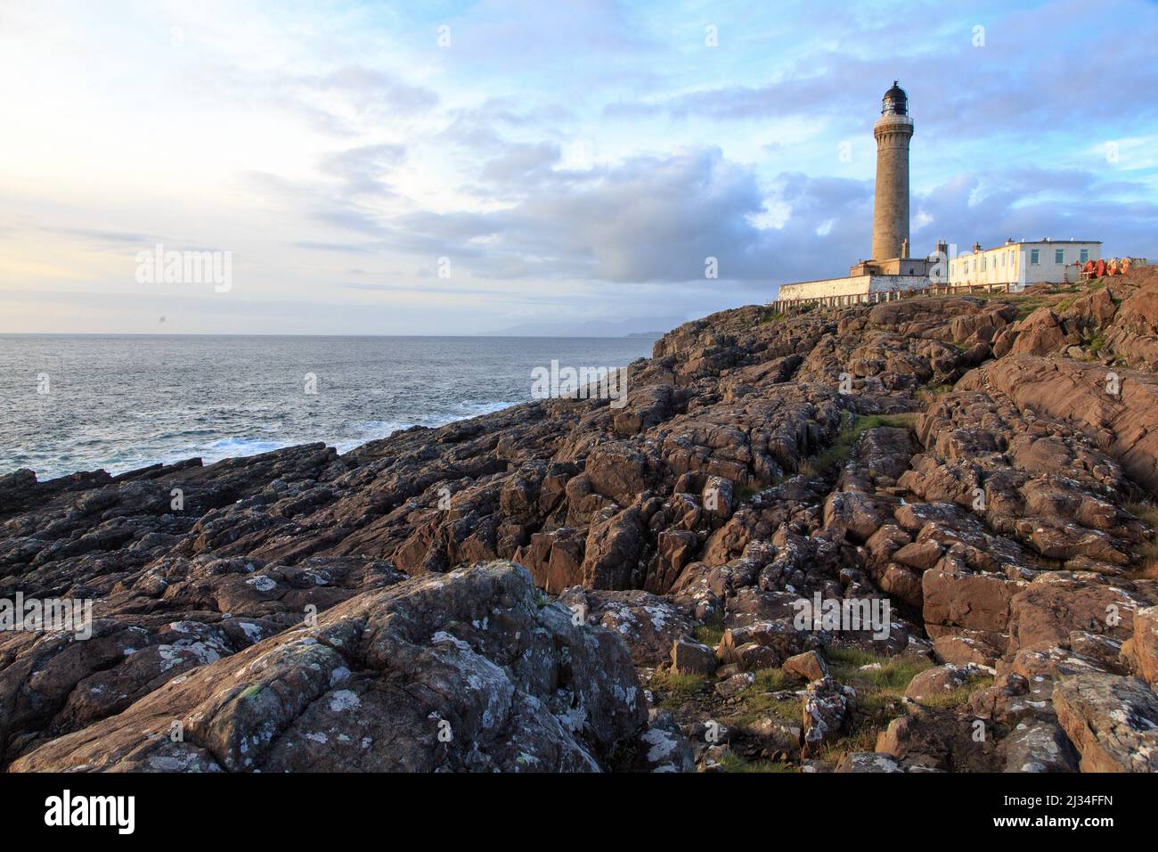 Ardnamurchan Lighthouse, Wester Ross, westlichster Punkt Schottlands in Großbritannien Stockfoto