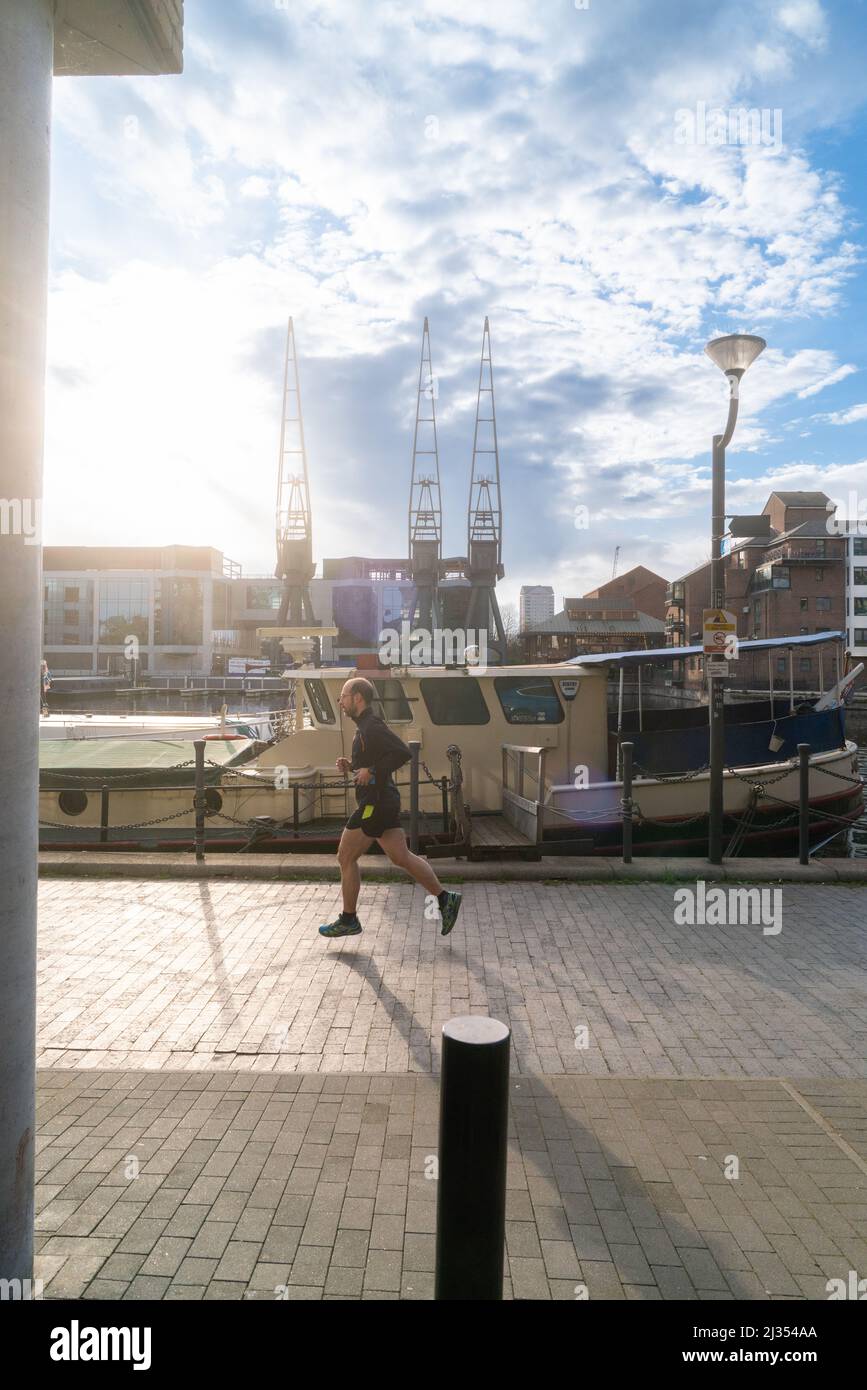 Millwall-Außendock, Isle of Dogs Stockfoto