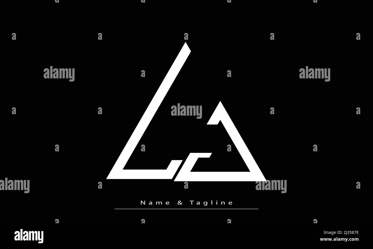 Buchstabenbuchstaben Initialen Monogramm Logo LJ , JL Stock Vektor