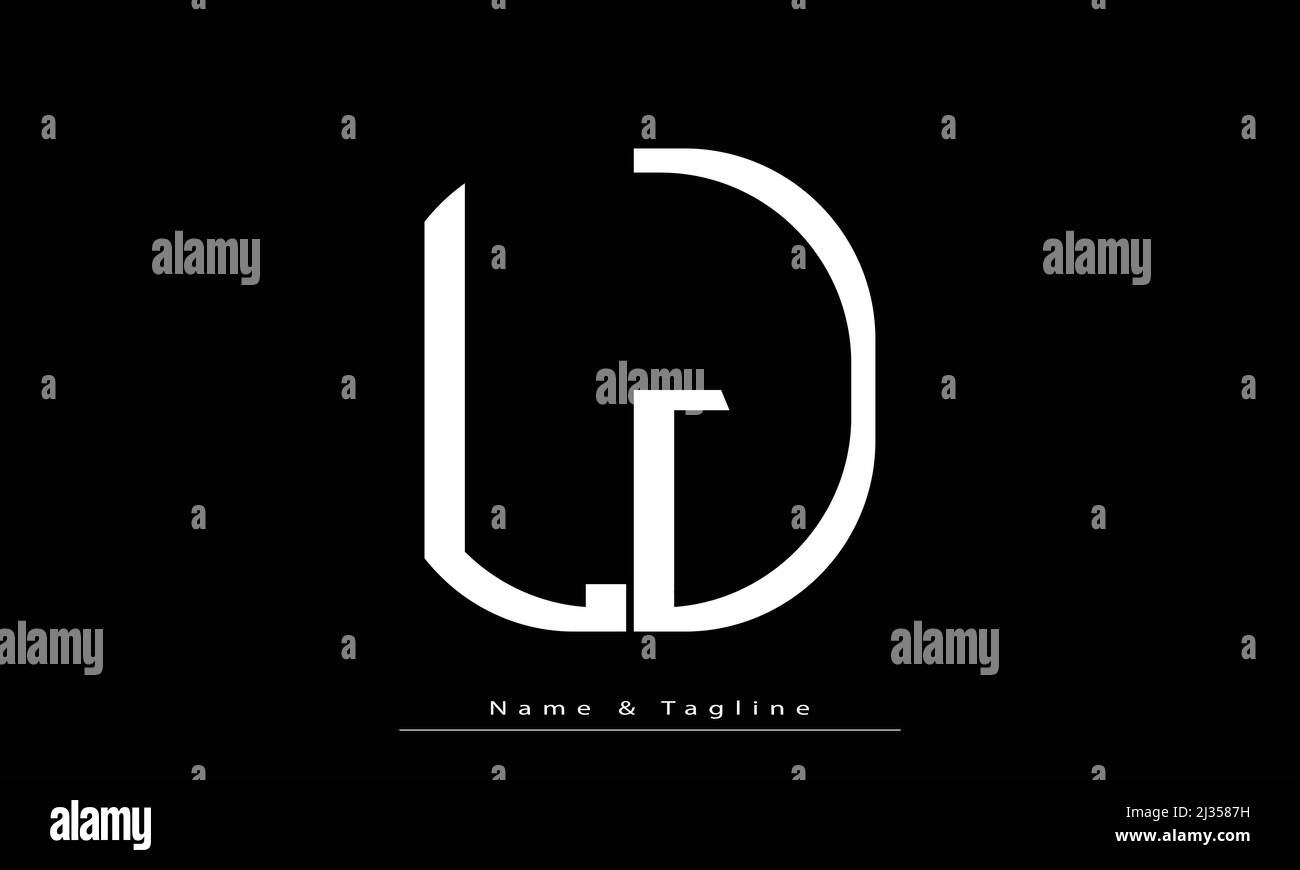 Buchstabenbuchstaben Initialen Monogramm Logo LJ , JL Stock Vektor