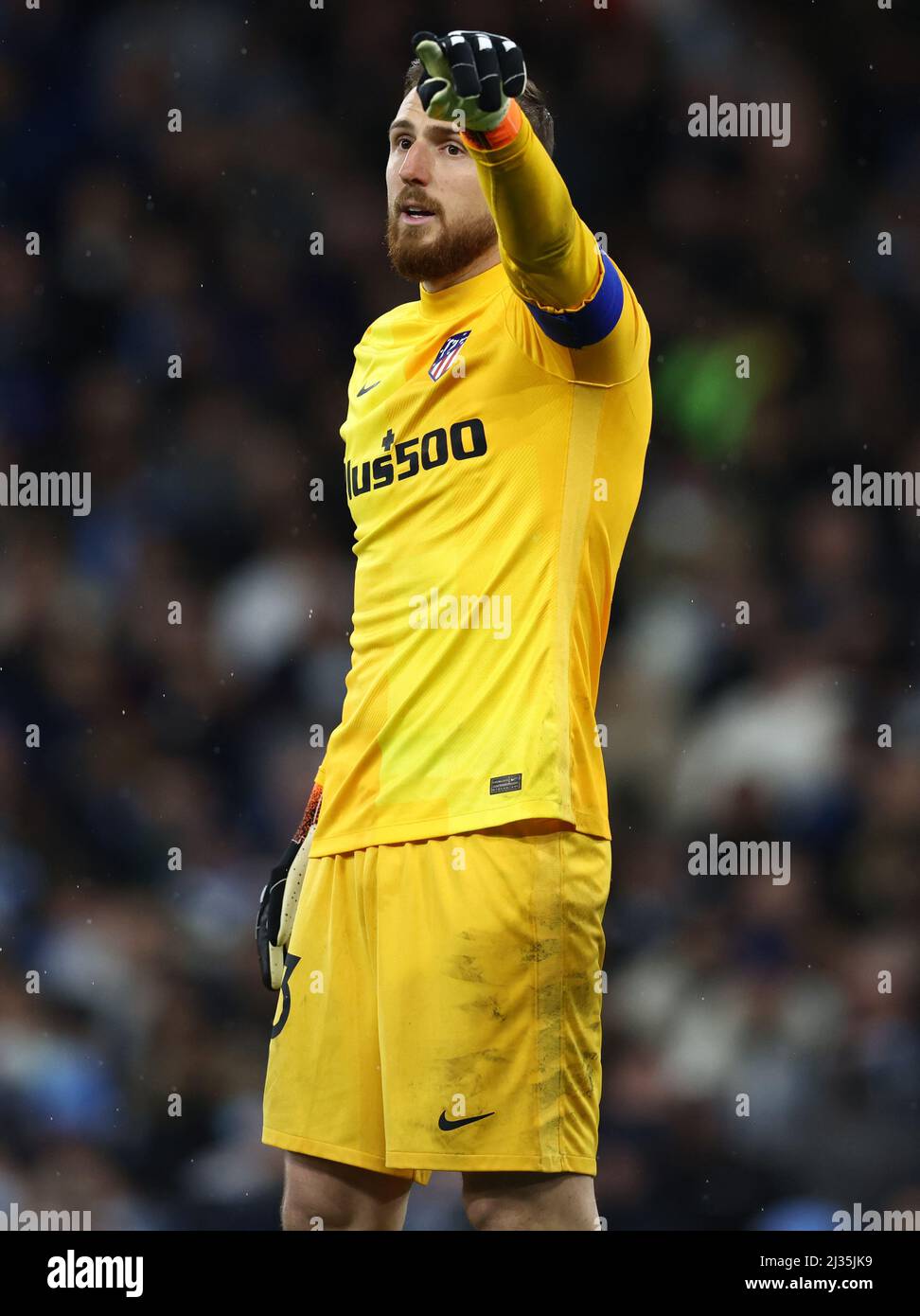 Manchester, England, 5.. April 2022. Jan Oblak von Athletico Madrid während des UEFA Champions League-Spiels im Etihad Stadium, Manchester. Bildnachweis sollte lauten: Darren Staples / Sportimage Stockfoto