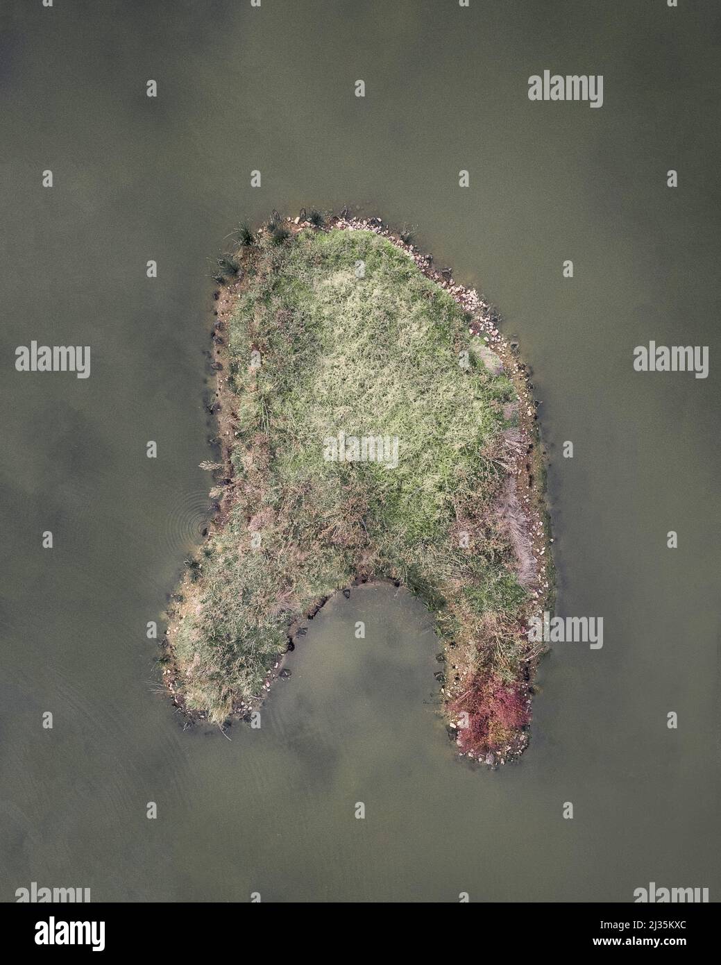 Form des Buchstabens A in der Natur Stockfoto