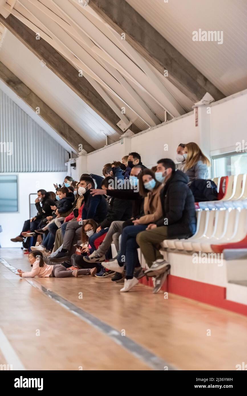 Vigo, Spanien, 3.. April 2022. Gemischte Kinderliga-Regionalmeisterschaft Stockfoto