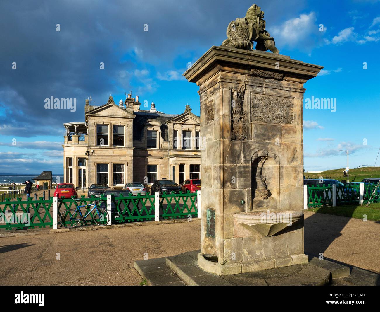 Playfair Memorial und der Royal and Ancient Golf Club Golf Place St Andrews Fife Scotland Stockfoto