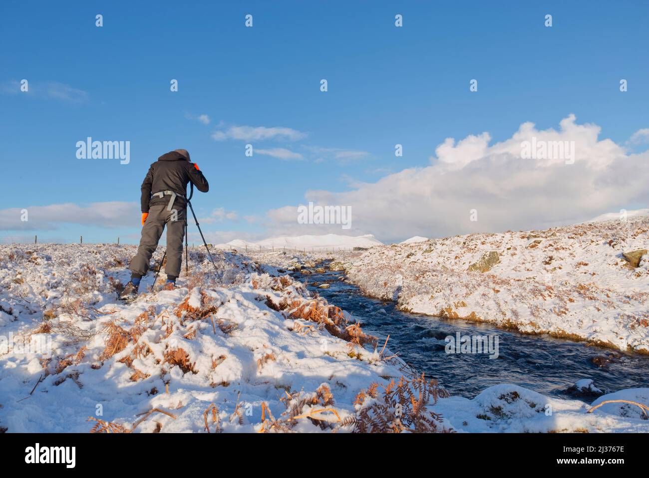Outdoor-Fotograf in Sutherland, Highland Scotland Stockfoto