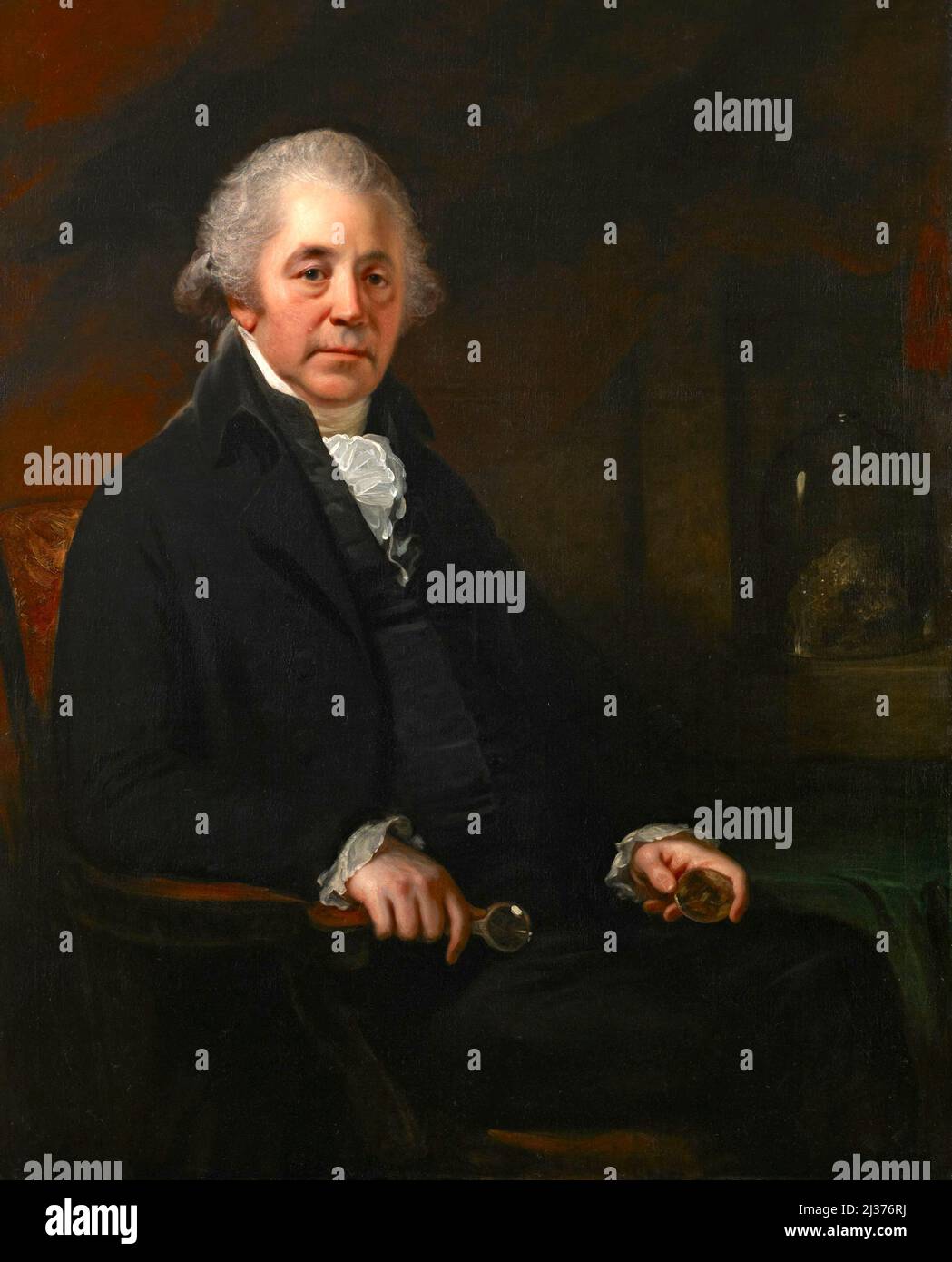 Matthew Boulton war einer der führenden Unternehmer und visionären Unternehmer des 18. Jahrhunderts. In Partnerschaft mit James Watt startete er 1775 in die Entwicklung und industrielle Anwendung der Dampfmaschine. 1761 begann er mit dem Bau seiner Soho Manufaktur, wo er Pionierarbeit für revolutionäre Produktionstechniken leistete. Außerdem gründete er die erste dampfbetriebene Münzstätte der Welt. Stockfoto