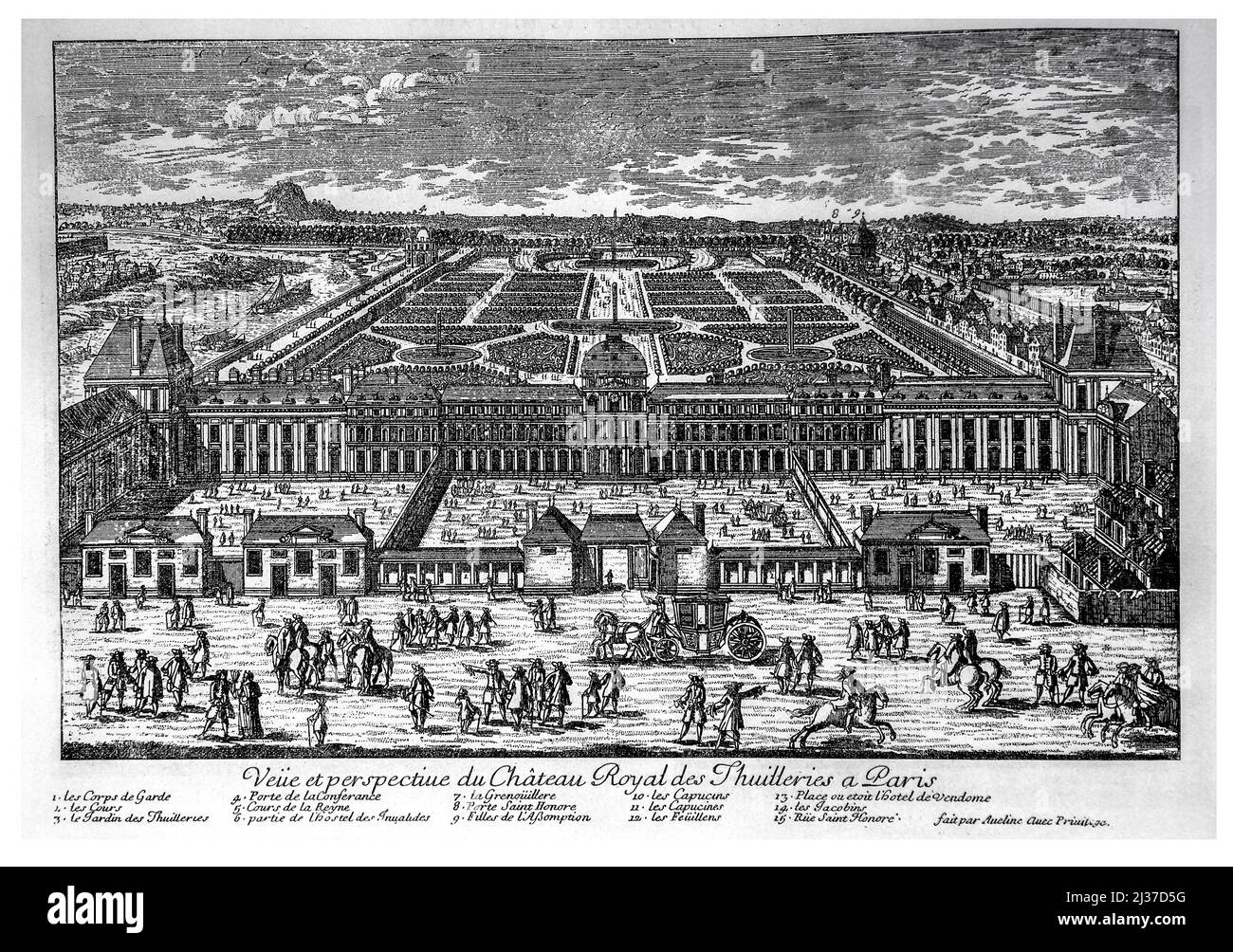 Palast In Paris Mit 6 Buchstaben Frankreich-Paris- XVIIc..der Tuileries-Palast (französisch: Palais des