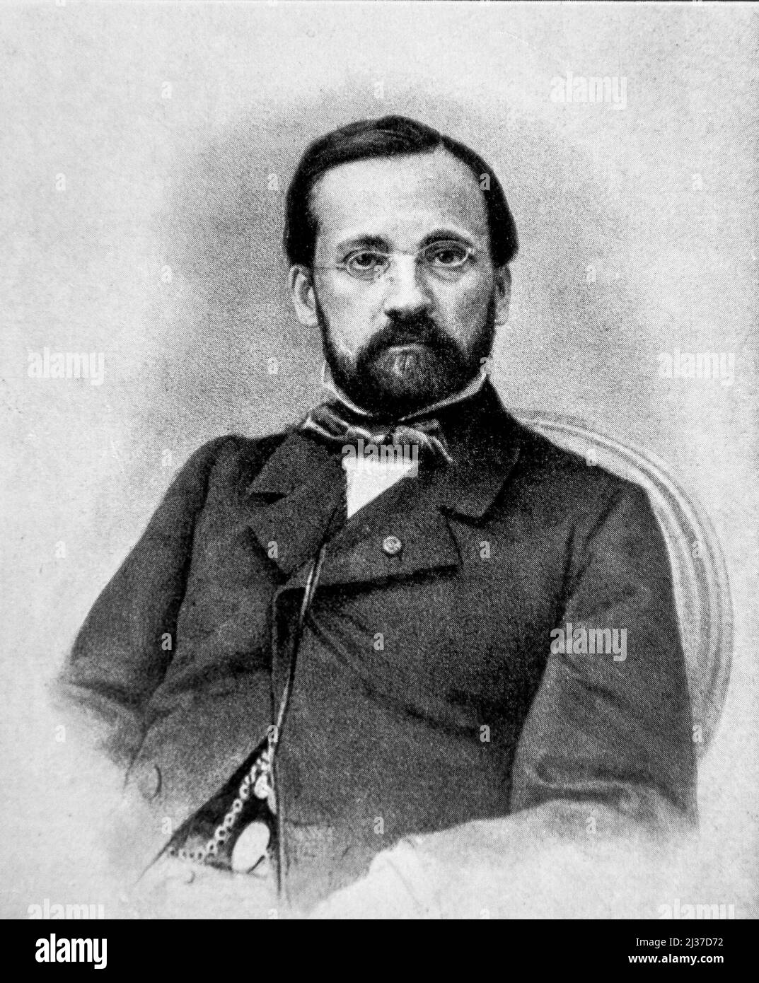 Louis Pasteur (Dezember 27, 1822 â €" 28. September 1895) war ein französischer Biologe, Mikrobiologe und Chemiker bekannt für seine Entdeckungen der Stockfoto