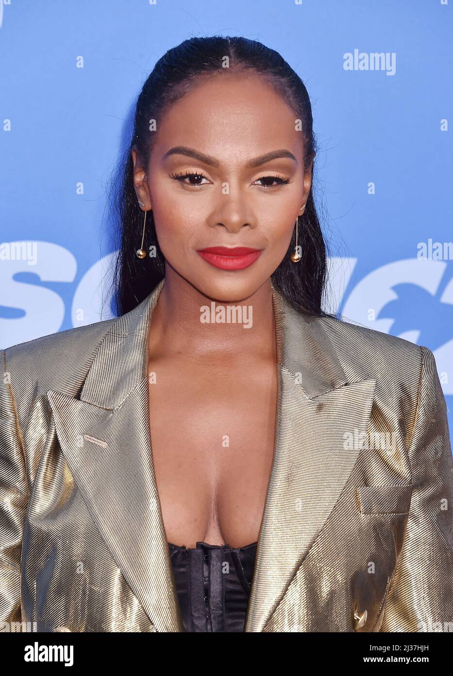 Los Angeles, Ca. 05. April 2022. Tika Sumpter nimmt an der Premiere von „Sonic the Hedgehog 2“ in Los Angeles am 05. April 2022 im Regency Village Theatre in Los Angeles, Kalifornien, Teil. Kredit: Jeffrey Mayer/Jtm Fotos/Media Punch/Alamy Live News Stockfoto