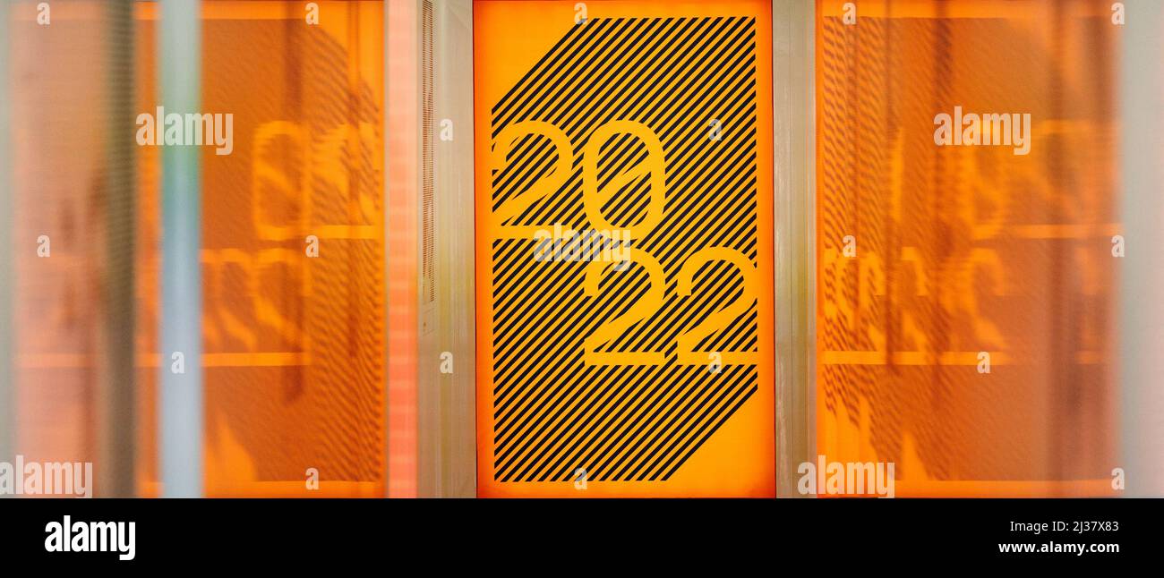 McLaren Eintritt in die Garage während des Formel 1 Grand Prix von Australien auf dem Albert Park Grand Prix Kurs am 6. April 2022. Stockfoto