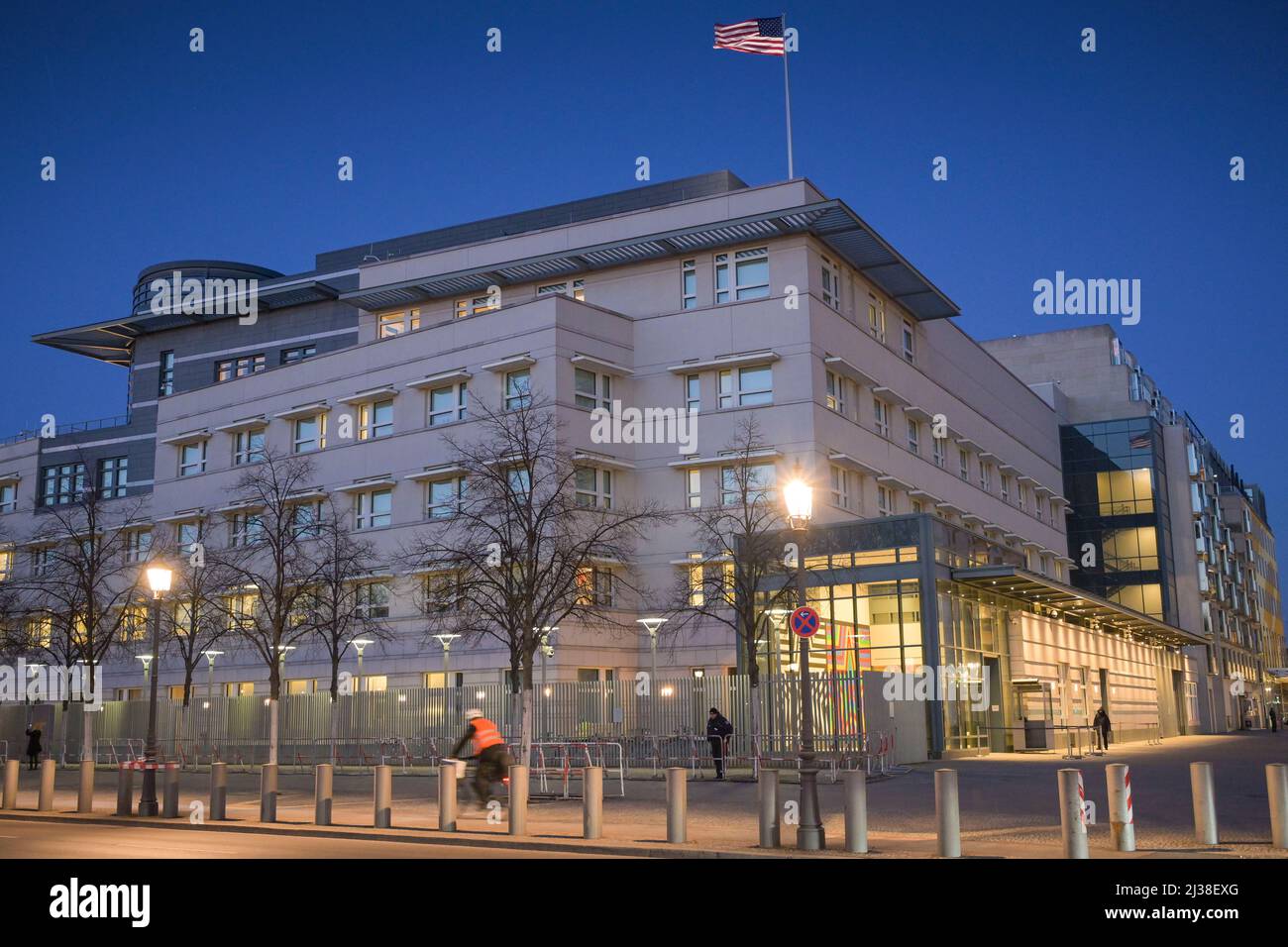 US-Botschaft, Behrenstraße, Ebertstraße, Tiergarten, Mitte, Berlin, Deutschland Stockfoto