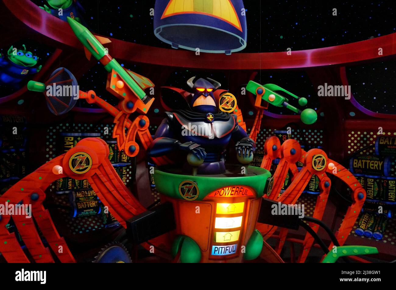 Nahaufnahme eines Space Ranger Spin von Buzz Lightyear in Tokyo Disneyland Stockfoto