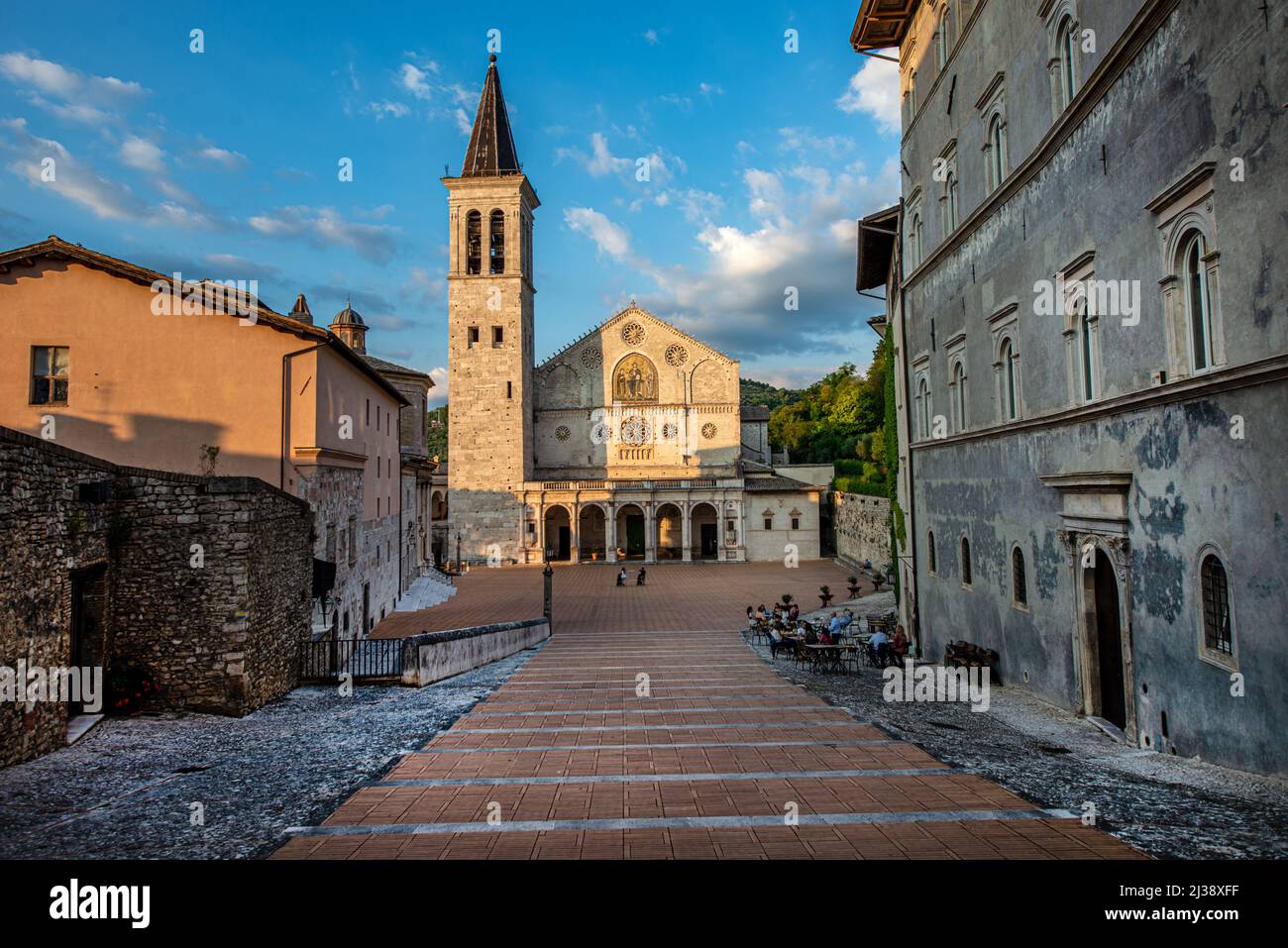 Cattedrale di Santa Maria Assunta (Kathedrale Mariä Himmelfahrt) in Spoleto, Umbrien, Italien Stockfoto