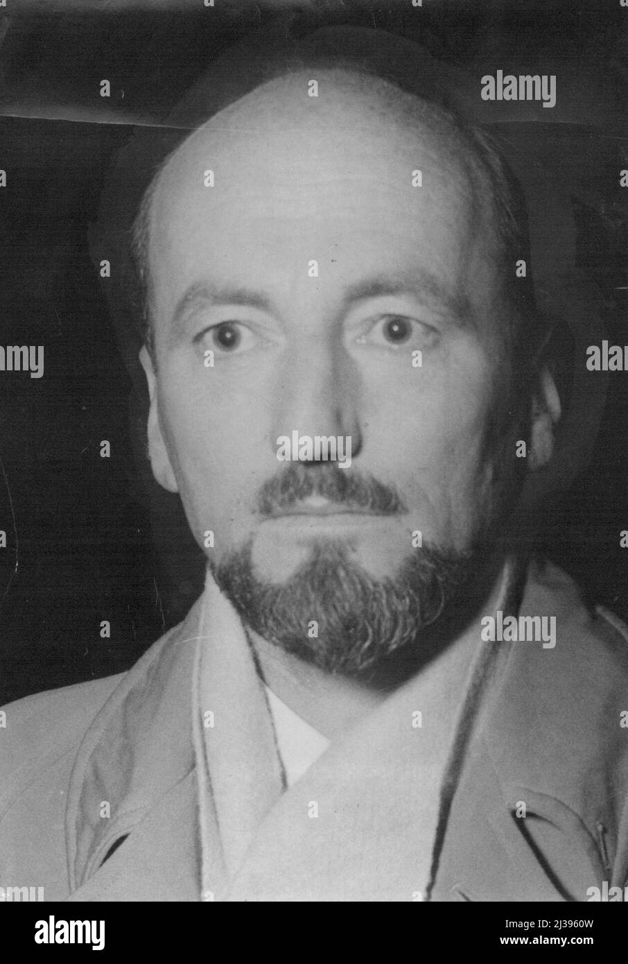 Herr Phillip G. Law, der gestern Abend von B.C.P.A. aus San Francisco kam Er ist der Leiter der Antarktischen Abteilung des australischen Außenministeriums. 23. August 1952. (Foto von John Aloysius Mulligan/Fairfax Media). Stockfoto