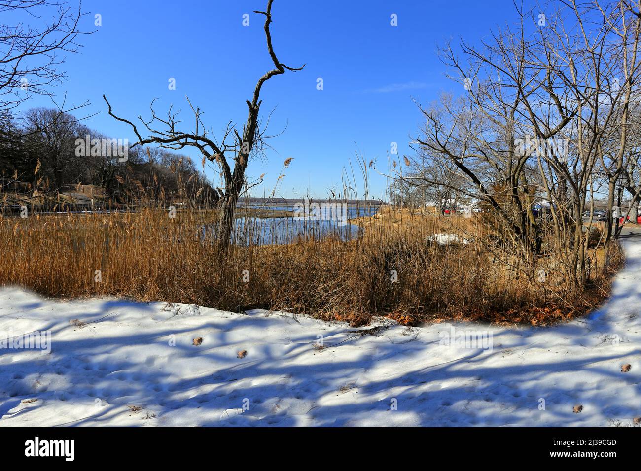 Stony Brook Hafen Long Island New York Stockfoto