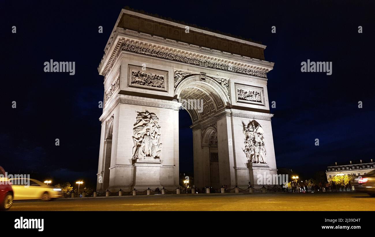Arc de Triomphe de l'Étoile in Paris Frankreich Stockfoto