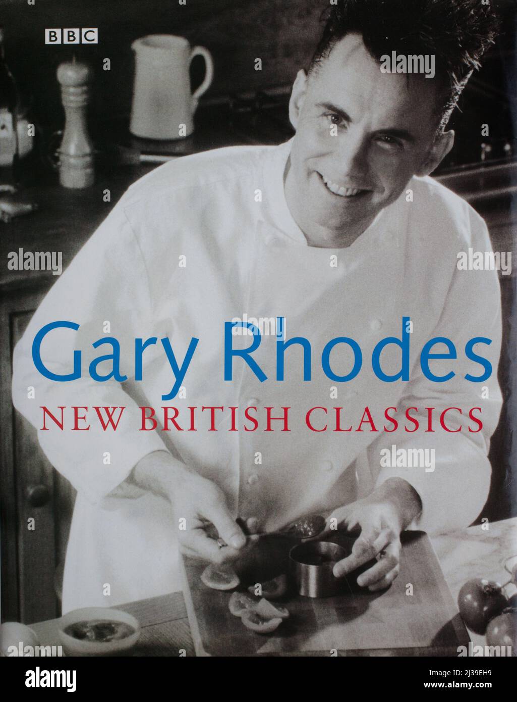 Das Buch New British Classics von Gary Rhodes Stockfoto