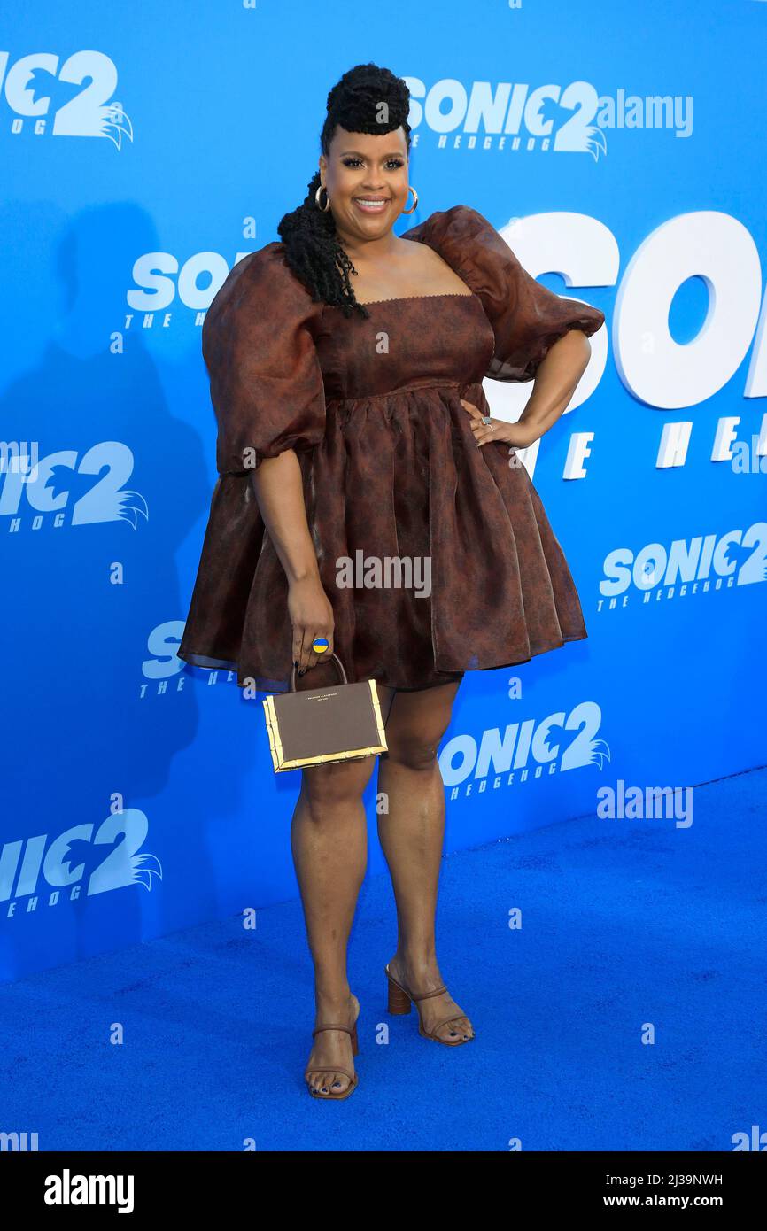 5. April 2022, Westwood, CA, USA: LOS ANGELES - APR 5: Natasha Rothwell beim Sonic The Hedgehog 2 LA Premiere im Village Theatre am 5. April 2022 in Westwood, CA (Bildnachweis: © Kay Blake/ZUMA Press Wire) Stockfoto