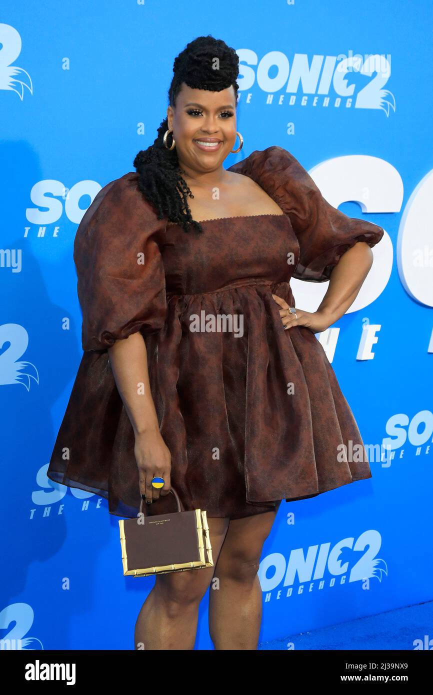 5. April 2022, Westwood, CA, USA: LOS ANGELES - APR 5: Natasha Rothwell beim Sonic The Hedgehog 2 LA Premiere im Village Theatre am 5. April 2022 in Westwood, CA (Bildnachweis: © Kay Blake/ZUMA Press Wire) Stockfoto