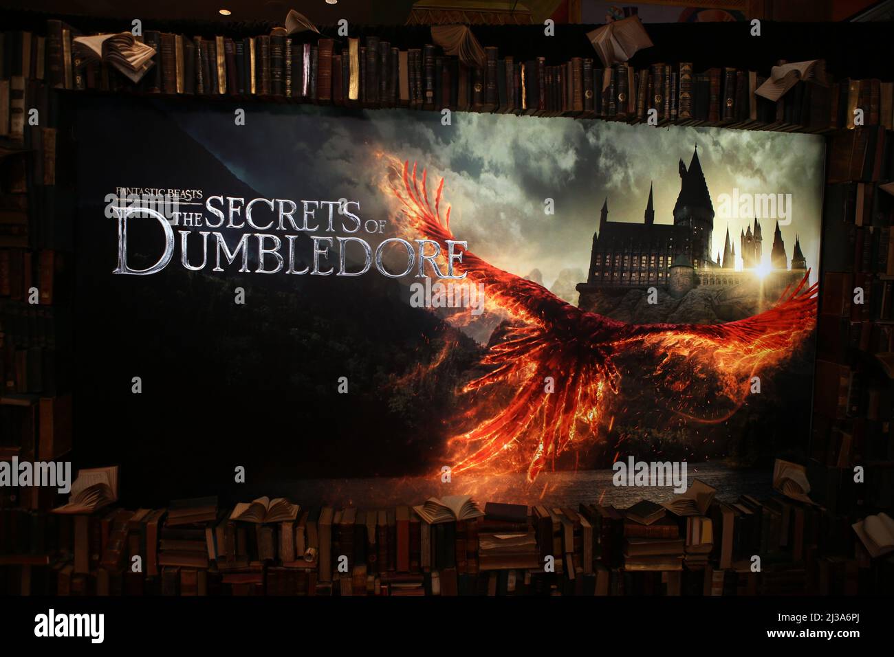 New York, Usa. 06. April 2022. Atmosphäre im The Fantastic Beasts The Secrets of Dumbledore - ein IMAX Exclusive Fantastic Event, das am AMC Lincoln Square in New York, NY, im April stattfindet. 6, 2022. (Foto von Udo Salters/Sipa USA) Quelle: SIPA USA/Alamy Live News Stockfoto