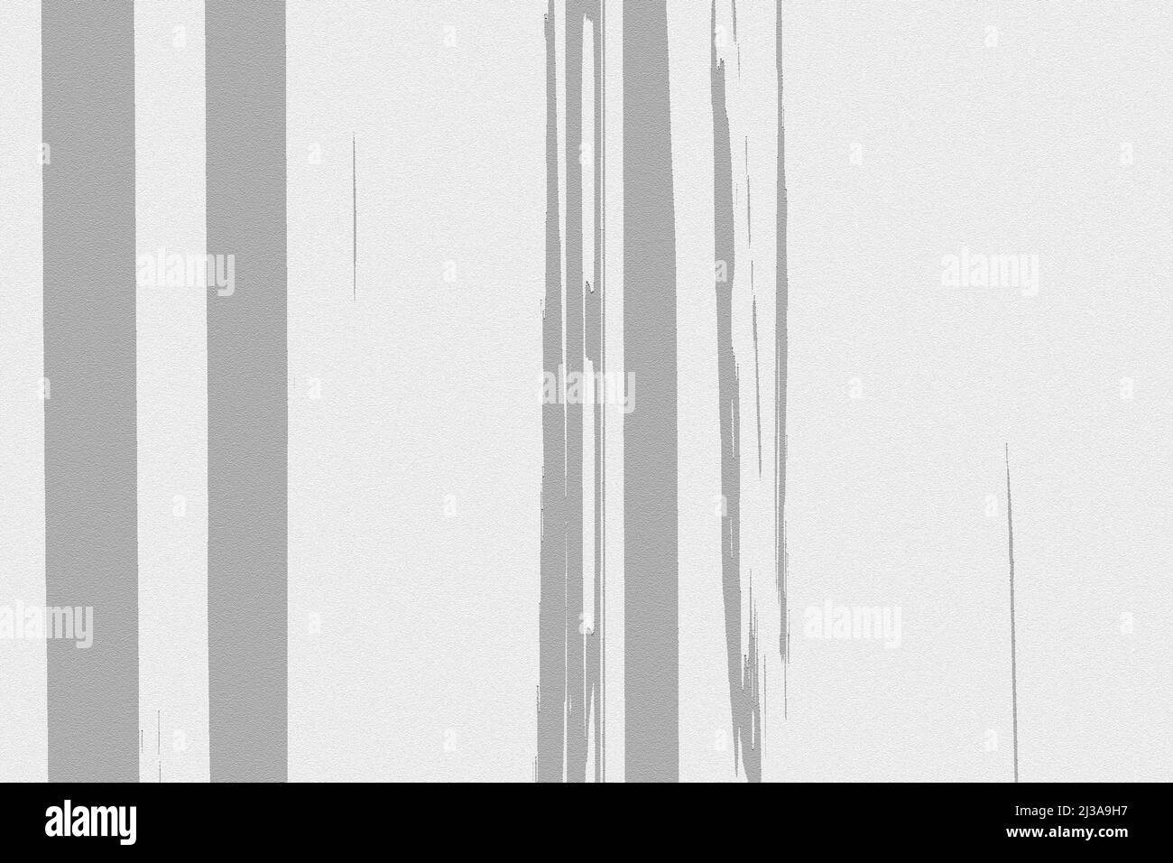 Weiße und graue Gipswände mit abblätternden Mustern mit abstraktem Hintergrund für Design in Ihrer Arbeit. Stockfoto
