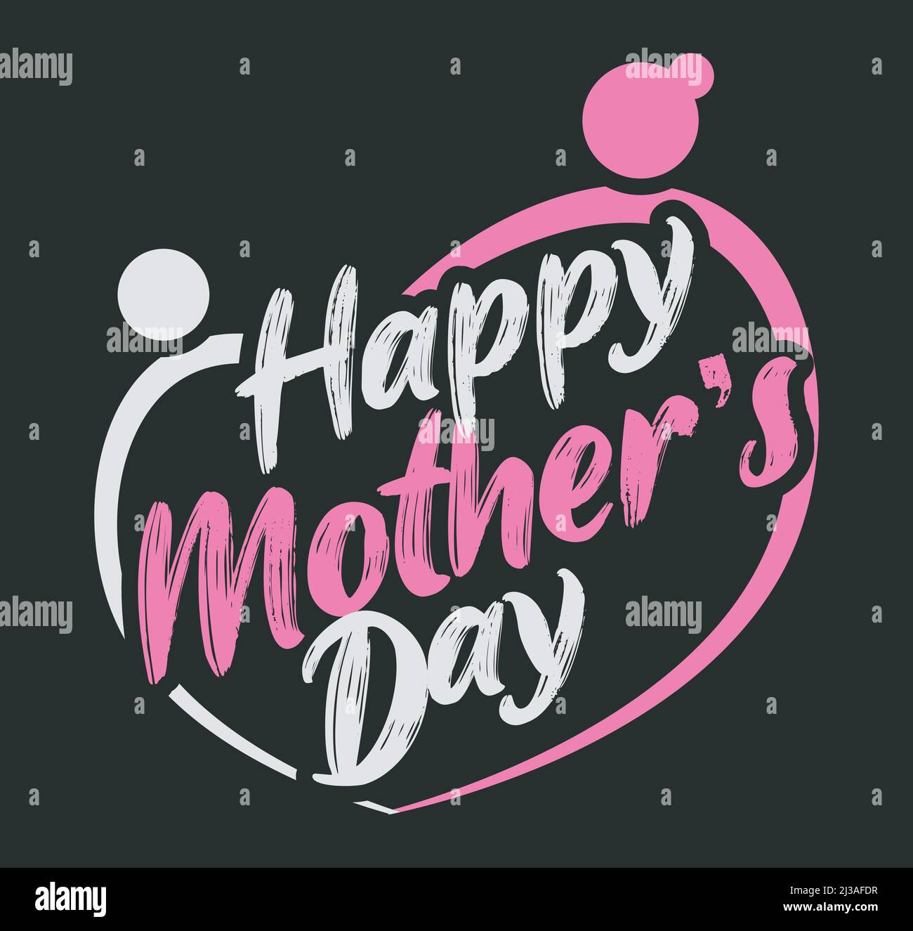 Mothers Day svg Sublimation T-Shirt-Design Stock Vektor