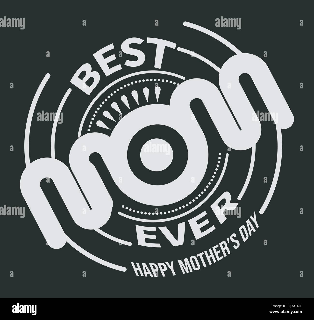 Mothers Day svg Sublimation T-Shirt-Design Stock Vektor