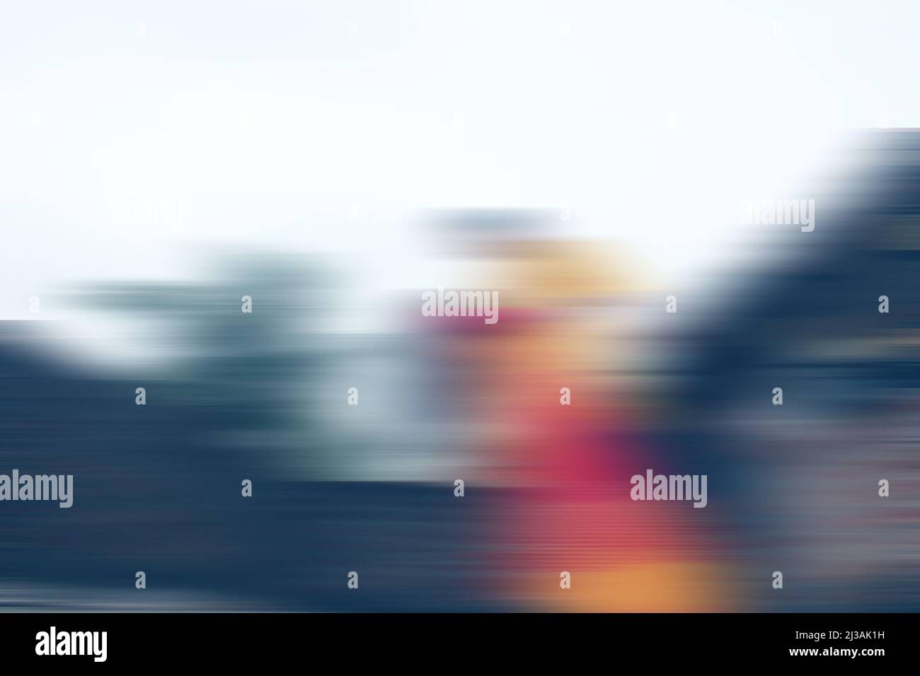 Dieses Bild zeigt indische oder asiatische Menschen, die eine Hochzeitszeremonie feiern. Verschwommenes oder unscharf fokusstes Bild. Stockfoto