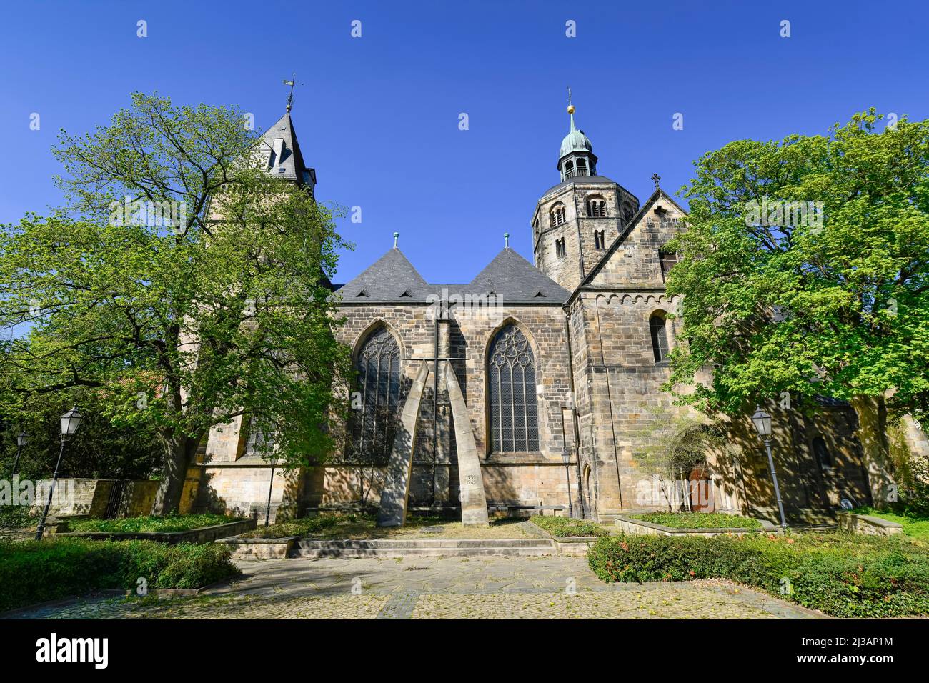 Minster Kirche St. Bonifatius, Hameln, Niedersachsen, Deutschland Stockfoto