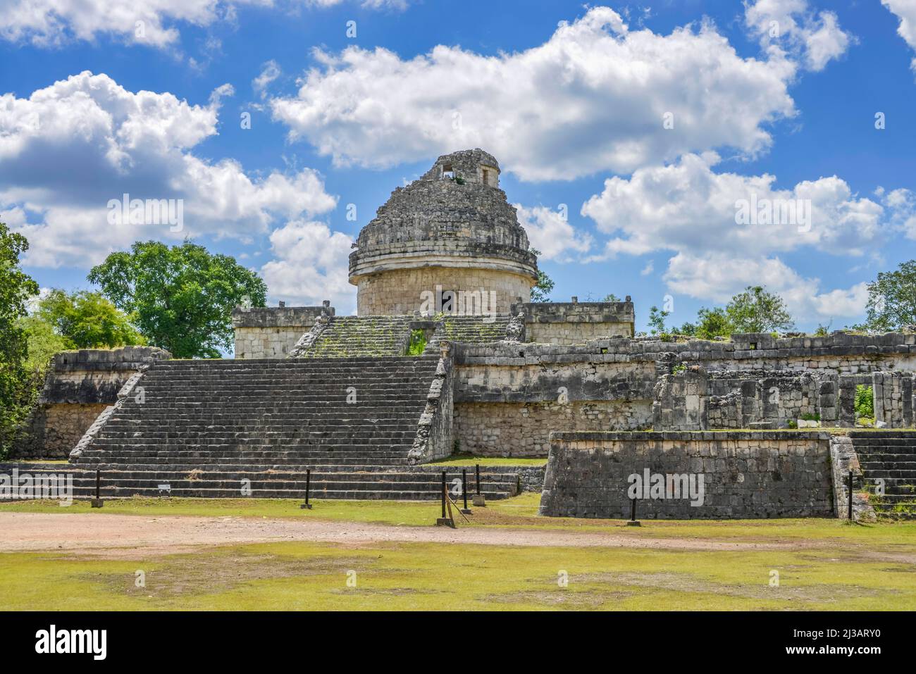 El Caracol Observatory, Maya-Ruinen, Chichen Itza, Yucatan, Mexiko Stockfoto