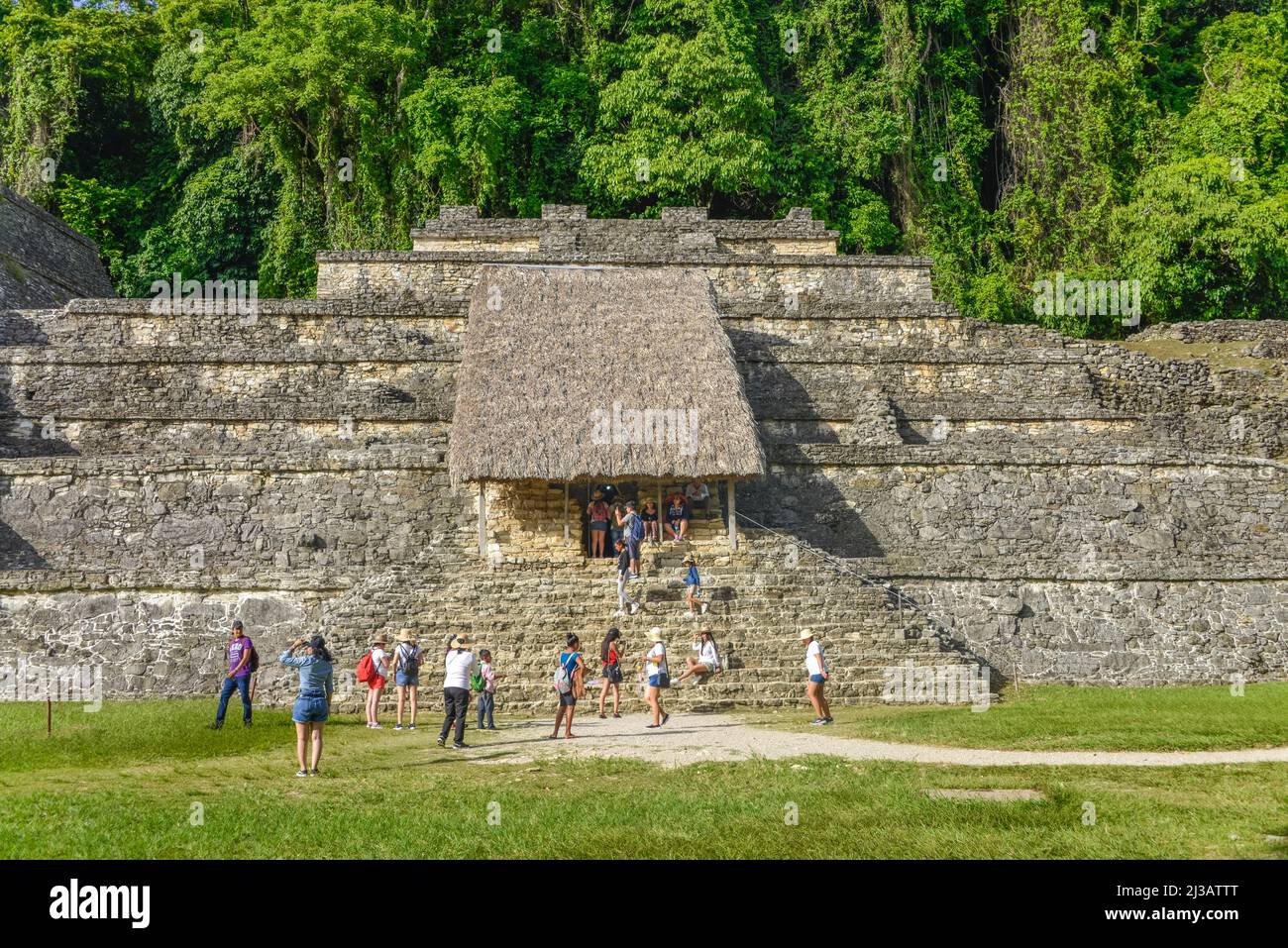 Tempel XIII, Maya-Ruinen, Palenque, Chiapas, Mexiko Stockfoto