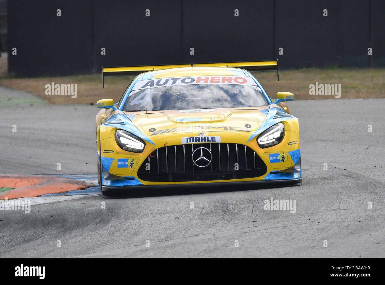 Hockenheim, Deutschland. 06. April 2022. 6.. April 2022, Hockenheimring, Hockenheim, DTM-Testfahrten 2022, Hockenheimring, 5.. - 06.04.2022. April, im Bild Luca Stolz, Mercedes-AMG HRT/dpa/Alamy Live News Stockfoto