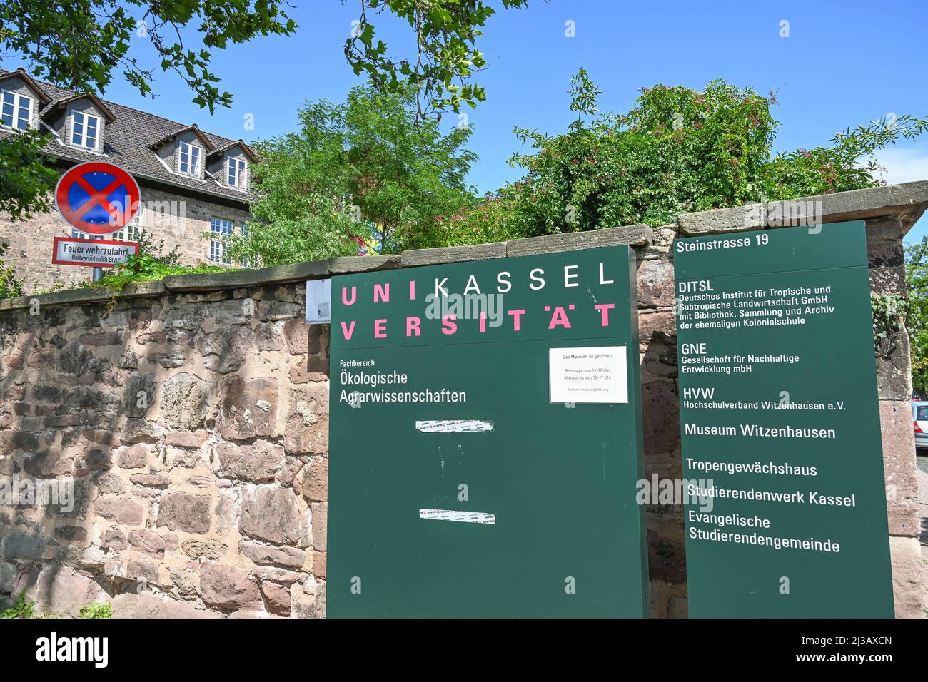 Universität Kassel, Campus Witzenhausen, Steinstraße, Witzenhausen, Hessen, Deutschland Stockfoto