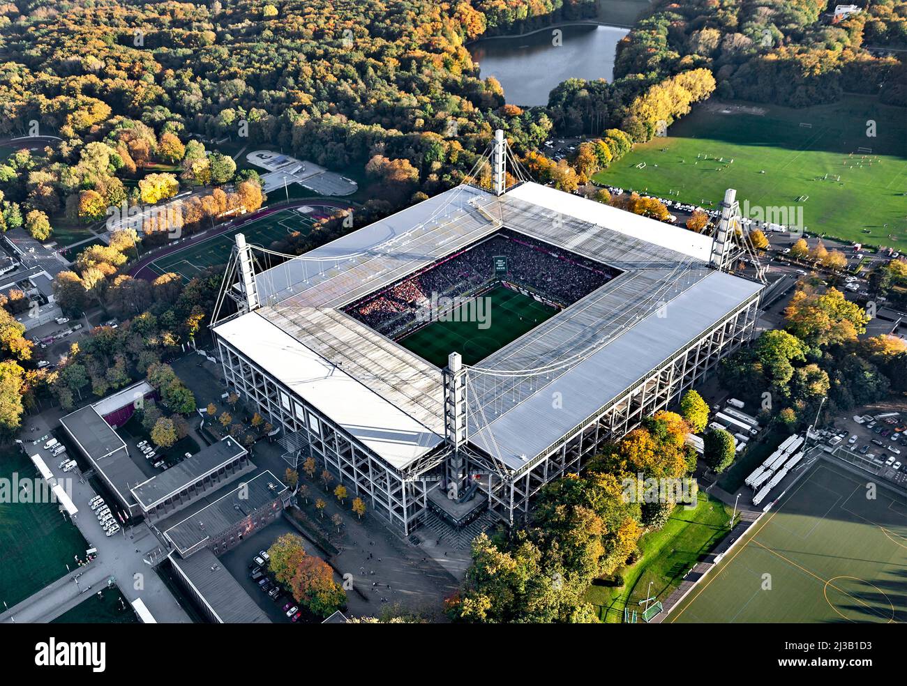 RheinEnergie-Stadion, Müngersdorfer Stadion im Sportpark Müngersdorf, Köln, Rheinland, Nordrhein-Westfalen, Deutschland Stockfoto