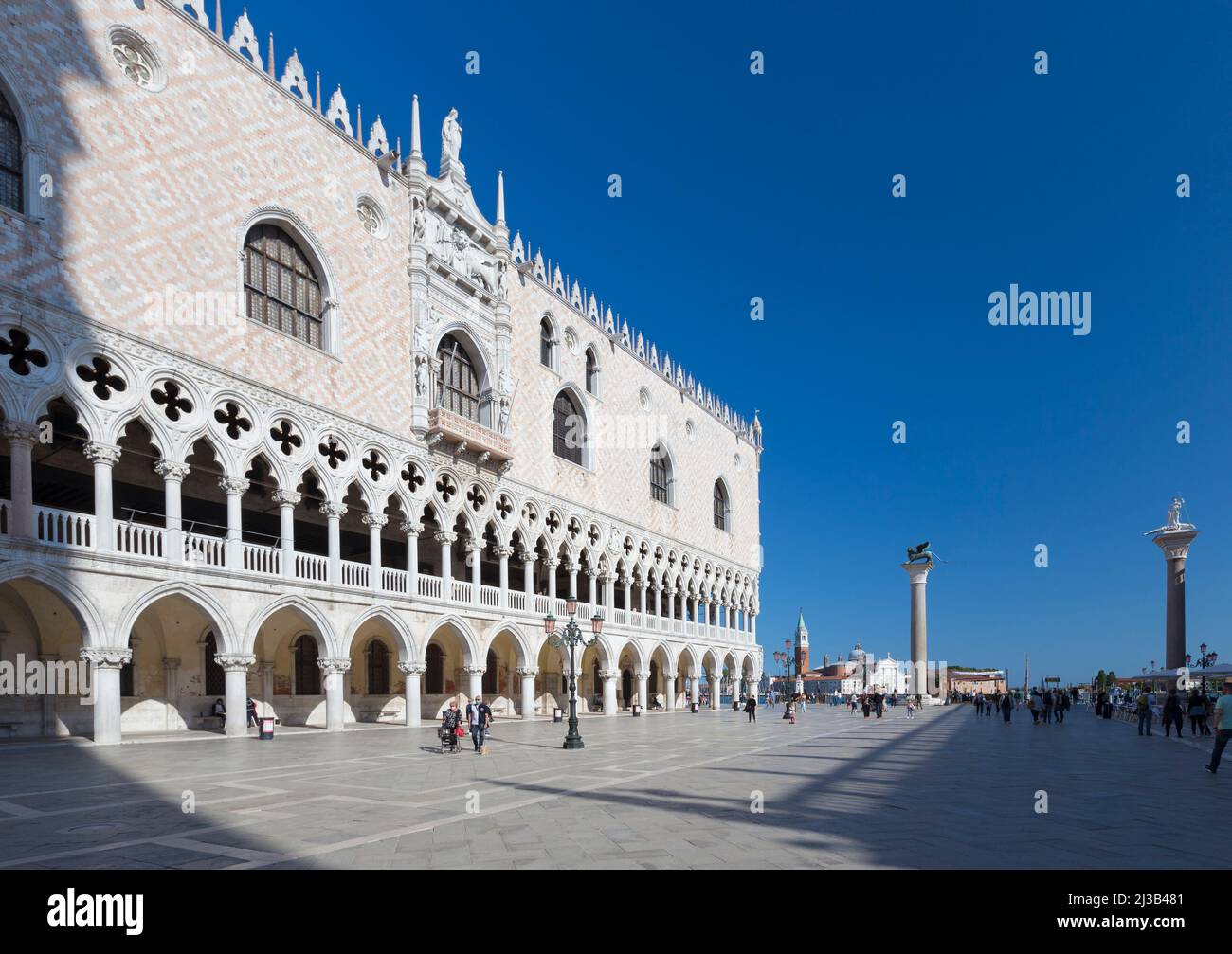 Markusplatz und Dogenpalast, Venedig, Italien Stockfoto