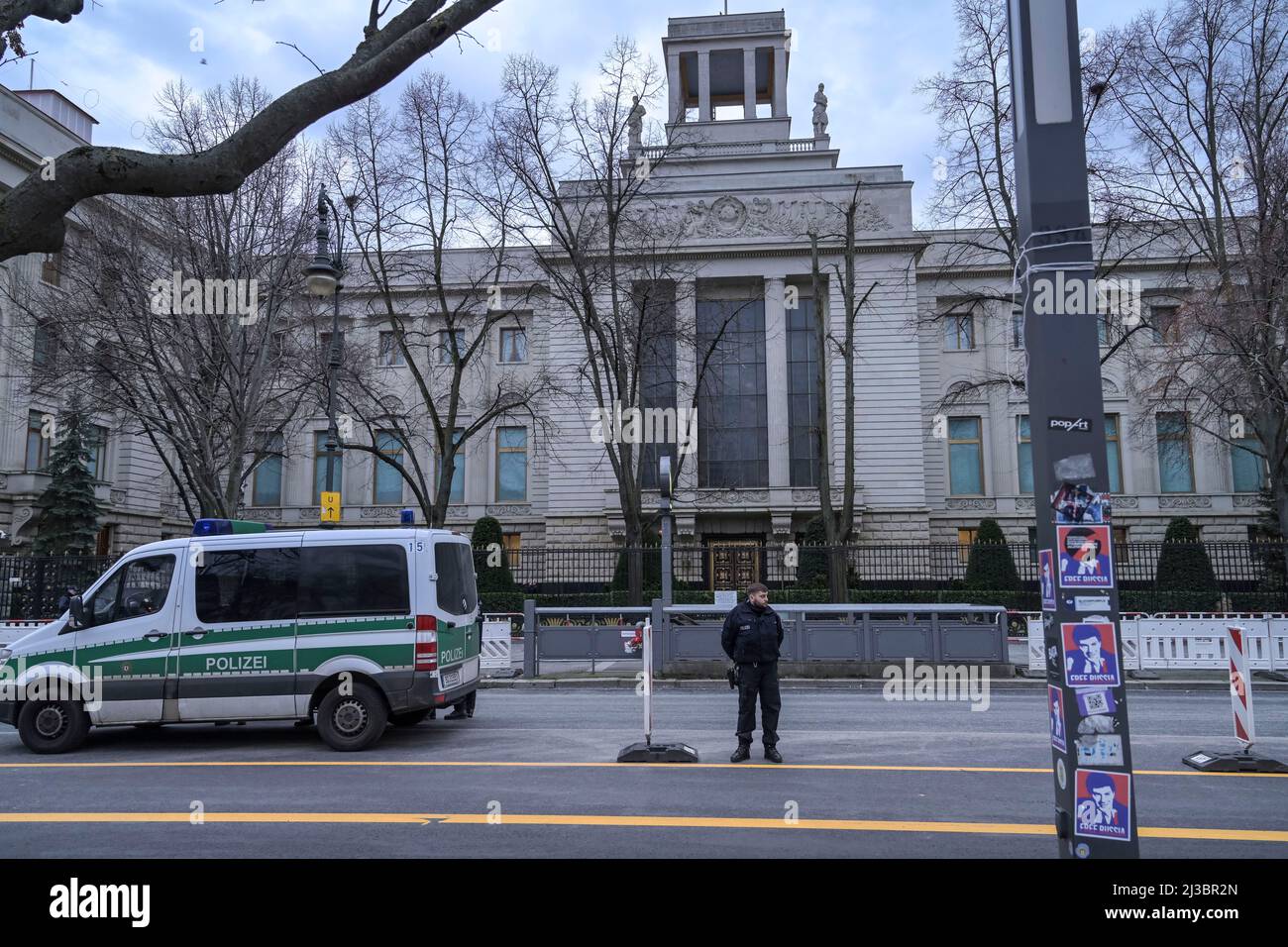 Botschaft Russland, Unter Den Linden, Mitte, Berlin, Deutschland Stockfoto