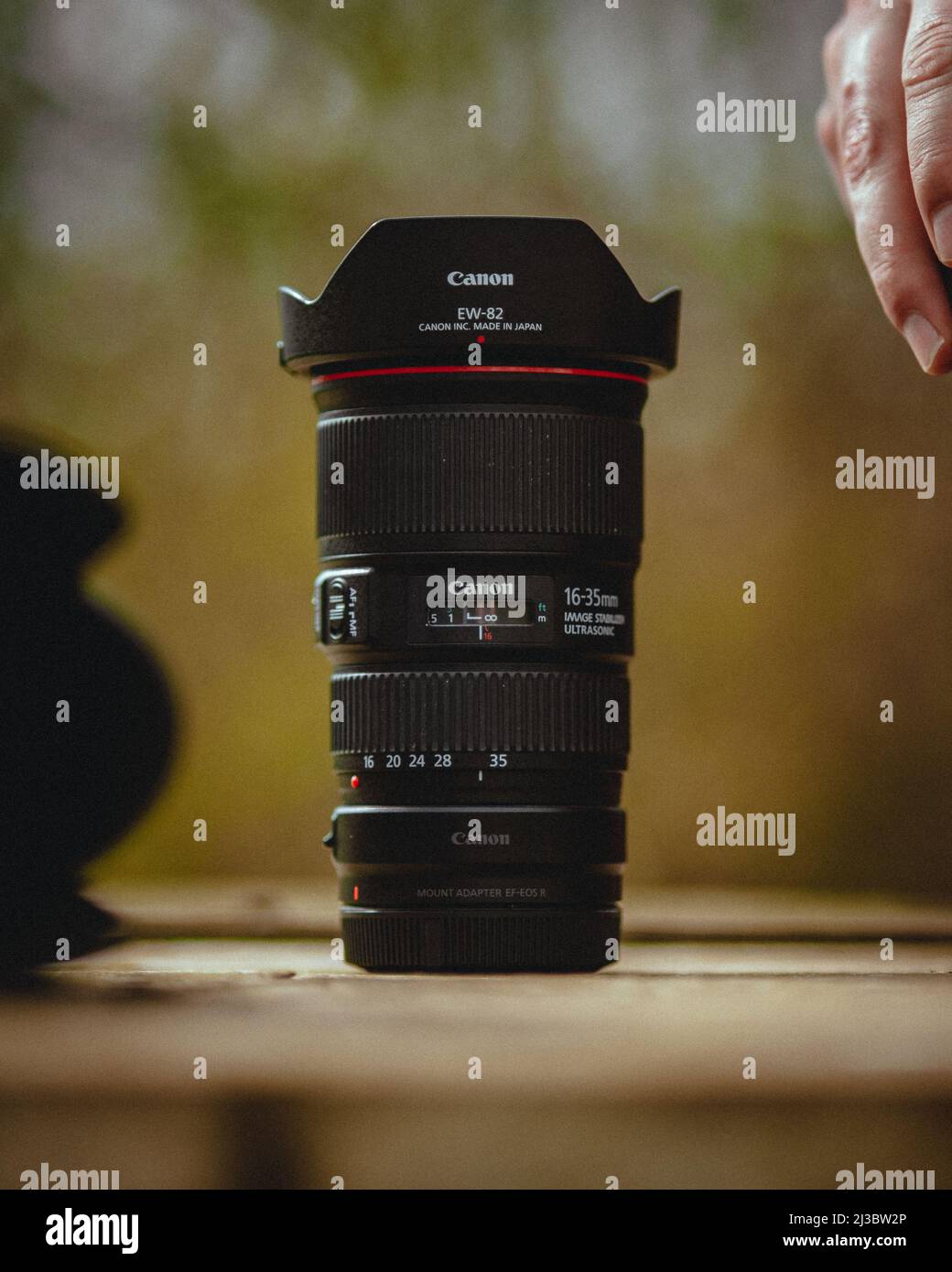 Canon EF 16-35mm Objektiv Stockfoto