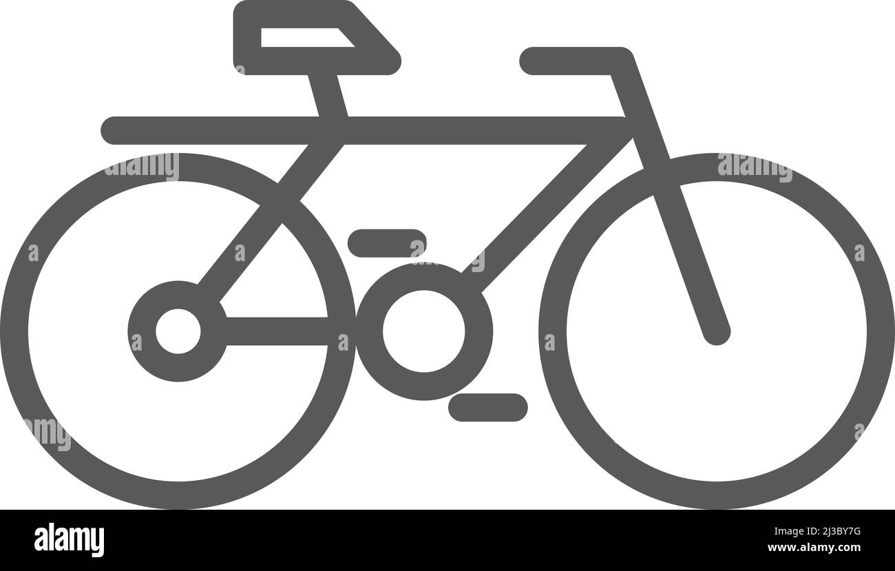 Fahrradsymbol. Symbol für Eco City Vehicle Line Stock Vektor