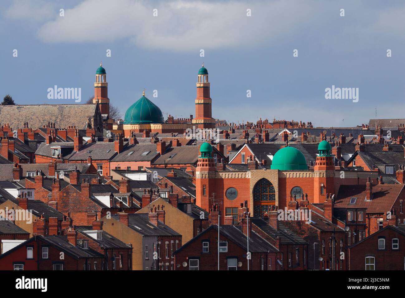 Abu Huraira Masjid & Masjid Ibraheem Moscheen in Beeston, Leeds, West Yorkshire, Großbritannien Stockfoto