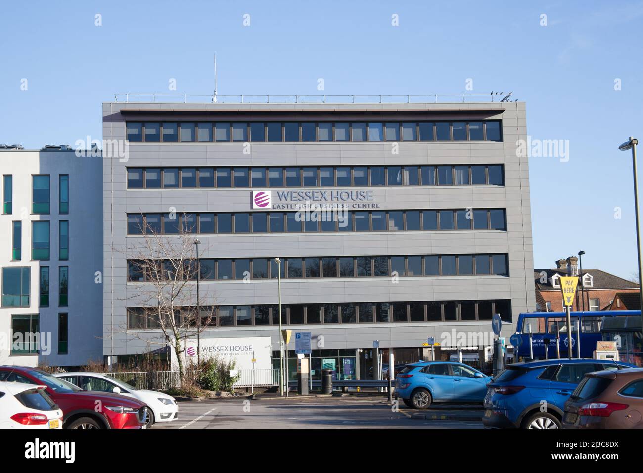Wessex House, Eastleigh Business Center in Eastleigh, Hampshire, Großbritannien Stockfoto