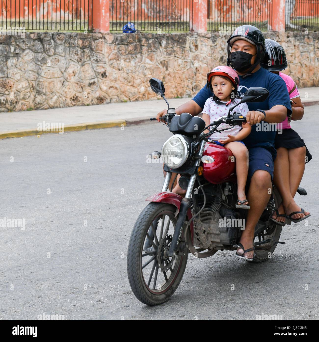 Das tägliche Leben Stadt Muna, Yucatan, Mexiko Stockfoto